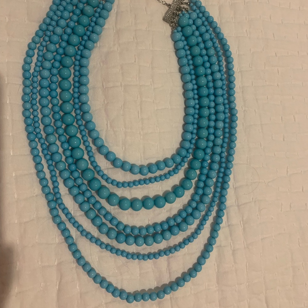 Turquoise colored necklace